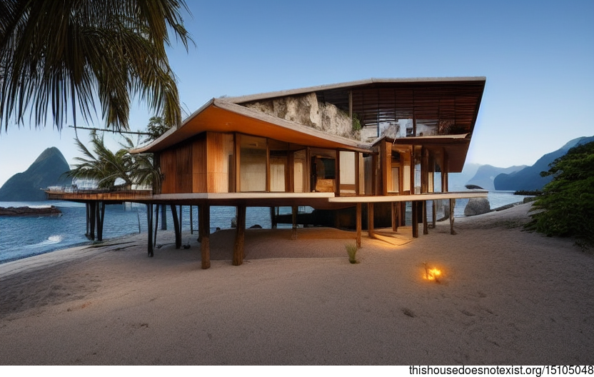 Homes In Rio A modern architecture home in Rio de Janeiro, Brazil with a sunset view ...