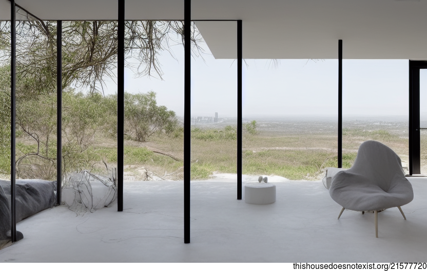 A Minimalist, Anthropomorphous, and Tribal Interior with an Exposed ...