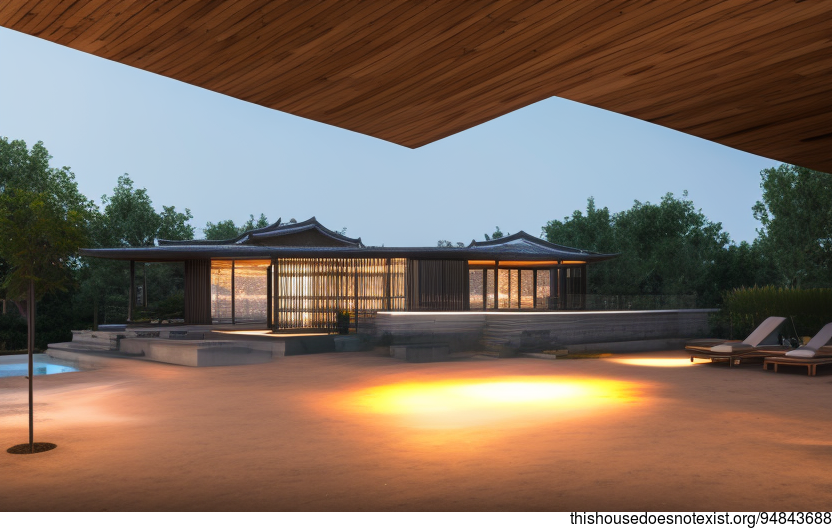 Beijing Beach Steam Stone Retreat - Architecture Ideas - Designed by AI